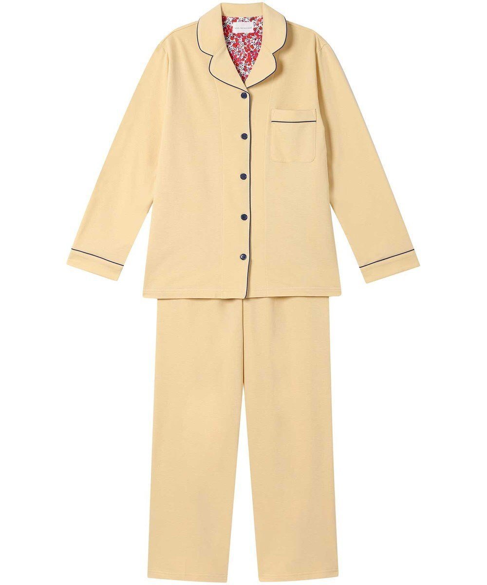 【ウンナナクール/une nana cool】の【綿100%】やわらかバズインレーパジャマ MADE WITH LIBERTY FABRIC インテリア・キッズ・メンズ・レディースファッション・服の通販 founy(ファニー) 　ファッション　Fashion　レディースファッション　Fashion for Women　パイピング　Piping, Trim Design　パジャマ　Pajamas, Sleepwear　プリント　Print, Printed Pattern　リラックス　Relax, Relaxed Fit　おすすめ　Recommended / Our Picks　YE|ID: prp329100004670203 ipo3291000000035512585