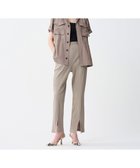 【アンクレイヴ/uncrave】の【洗濯機洗い可】プリーツリブ スリットパンツ グレージュ|ID: prp329100004670228 ipo3291000000033765506