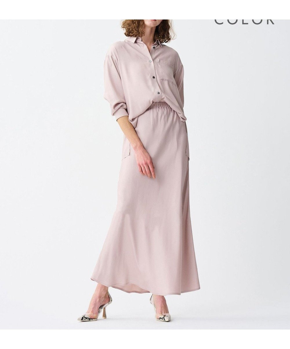 【アンクレイヴ/uncrave】の【新色追加!手洗い可】フィブリルシャンブレー フレアスカート インテリア・キッズ・メンズ・レディースファッション・服の通販 founy(ファニー) 　ファッション　Fashion　レディースファッション　Fashion for Women　スカート　Skirts　Aライン・フレアスカート　A-Line & Flared Skirts　春　Spring　キュプラ　Cupro, Eco Fabric　セットアップ　Set-Up, Coordinated Outfit　とろみ　Fluid, Flowy Fabric　バイアス　Bias, Diagonal Cut　フレア　Flare, Flared　ミドル　Middle Length, Mid Height　ワイド　Wide, Wide Fit　S/S・春夏　SS, Spring/Summer, Warm Season　夏　Summer　エレガント 上品　Elegant　【WEB限定】ピンク|ID: prp329100004670239 ipo3291000000033765551