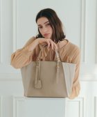 【イェッカ ヴェッカ/YECCA VECCA】の【A4対応】2way配色ZIPデザインバッグ 人気、トレンドファッション・服の通販 founy(ファニー) ファッション Fashion レディースファッション Fashion for Women バッグ Bags サイドジップ Side Zip, Side Zipper ショルダー Shoulder, Shoulder Strap フォルム Silhouette, Form ポケット Pocket, Pocket Detail 財布 Wallet, Purse ビジネス 仕事 通勤 Business / Work / Commuting thumbnail Beige|ID: prp329100004670251 ipo3291000000033765601