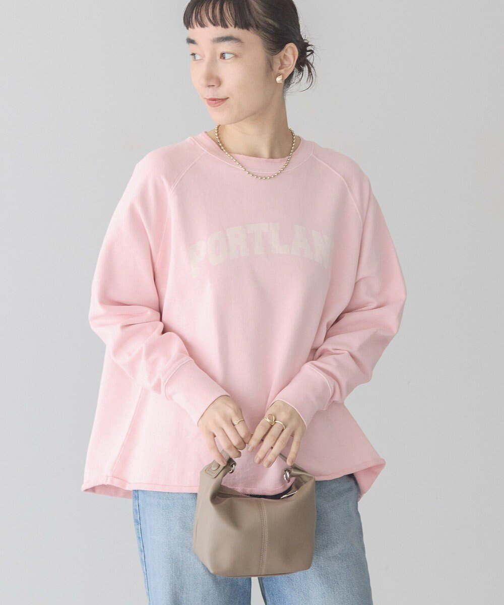 【アメリカンホリック/AMERICAN HOLIC】のPORTLANDピグメントスウェット インテリア・キッズ・メンズ・レディースファッション・服の通販 founy(ファニー) 　ファッション　Fashion　レディースファッション　Fashion for Women　トップス・カットソー　Cut & Sew Tops　レディースパーカー・カジュアルフーディー　Casual Hoodies & Sweatshirts　スウェット・クルーネックトップス　Sweatshirts & Crewnecks / Relaxed Fit Sweat Tops　カットオフ　Cut-Off Design　スウェット / スエット　Sweatshirt, Sweatwear　ボトム　Bottoms, Lower Wear　ヴィンテージ　Vintage Style　夏　Summer　春　Spring　S/S・春夏　SS, Spring/Summer, Warm Season　Pink|ID: prp329100004670270 ipo3291000000033765662