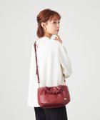 【ラ バガジェリー/LA BAGAGERIE】のシープレザー ギャザーハンドル2wayラウンドトートバッグ ワイン|ID: prp329100004670271 ipo3291000000033765667