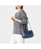 【ラ バガジェリー/LA BAGAGERIE】のシープレザー ギャザーハンドル2wayラウンドトートバッグ ネイビー|ID: prp329100004670271 ipo3291000000033765668