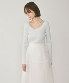 【グレース コンチネンタル/GRACE CONTINENTAL】のハイゲージラメニットトップ 人気、トレンドファッション・服の通販 founy(ファニー) ファッション Fashion レディースファッション Fashion for Women トップス・カットソー Cut & Sew Tops ニット Knit Tops & Sweaters 春 Spring シンプル Simple, Minimal セーター Sweater, Knitwear デコルテ Décolleté, Neckline S/S・春夏 SS, Spring/Summer, Warm Season 夏 Summer thumbnail ホワイト|ID: prp329100004670277 ipo3291000000033765686