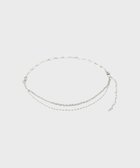 【グレース コンチネンタル/GRACE CONTINENTAL】のマルチチェーンベルト 人気、トレンドファッション・服の通販 founy(ファニー) ファッション Fashion レディースファッション Fashion for Women ベルト&ウエストマーク Belts & Waist Accessories チェーン Chain, Chain Strap ネックレス Necklace, Pendant Necklace thumbnail シルバー|ID: prp329100004670279 ipo3291000000033985992