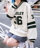 【ウィゴー/WEGO】のナンバリングジャガードVネックニット ホワイトアイボリー|ID: prp329100004670291 ipo3291000000033765736