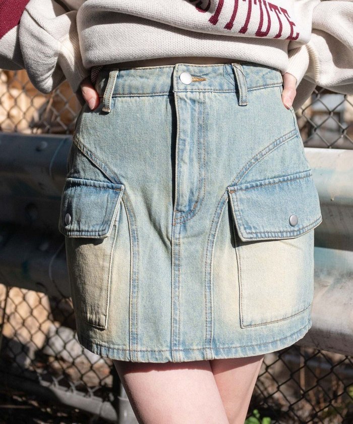 【ウィゴー/WEGO】のヴィンテージウォッシュカーゴミニスカート インテリア・キッズ・メンズ・レディースファッション・服の通販 founy(ファニー) https://founy.com/ ファッション Fashion レディースファッション Fashion for Women スカート Skirts デニムスカート・カジュアルスカート Denim Skirts ミニスカート Mini Skirts おすすめ Recommended / Our Picks ウォッシュ Washed Finish ショート Short, Short Length スマホ Smartphone, Mobile Device デニム Denim, Jeans Material ポケット Pocket, Pocket Detail ミニスカート Mini Skirt, Short Skirt ヴィンテージ Vintage Style 厚底 Platform Shoes 夏 Summer 春 Spring S/S・春夏 SS, Spring/Summer, Warm Season |ID: prp329100004670295 ipo3291000000034536159