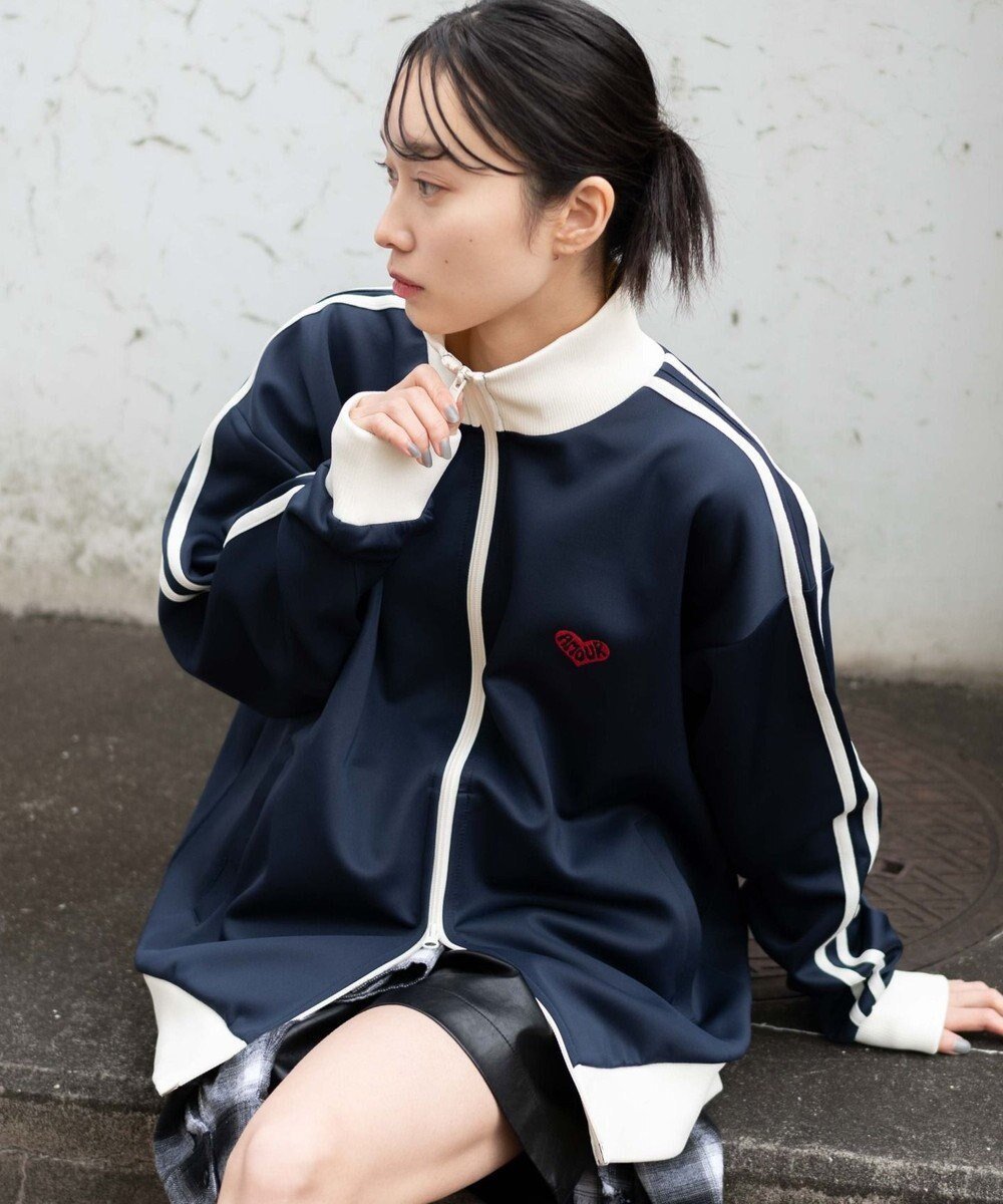 【ウィゴー/WEGO】の【ユニセックス着用ITEM】ライントラックジャケット インテリア・キッズ・メンズ・レディースファッション・服の通販 founy(ファニー) 　ファッション　Fashion　レディースファッション　Fashion for Women　アウター　Coat / Outerwear Collection　レディースジャケット・軽アウター　Jackets　春　Spring　秋　Autumn　カーゴパンツ　Cargo Pants, Utility Pants　ジップ　Zip, Zipper　ジャケット　Jacket, Outerwear　スマホ　Smartphone, Mobile Device　デニム　Denim, Jeans Material　トレンド　Trend, Trending Now　ブルゾン　Blouson, Bomber Jacket　メンズ　Men's, Menswear　S/S・春夏　SS, Spring/Summer, Warm Season　おすすめ　Recommended / Our Picks　夏　Summer　ネイビー|ID: prp329100004670296 ipo3291000000033765761