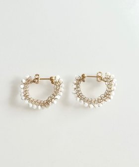 【カスミノ/CASUMINO】のsweet pie mini 白蝶貝ピアス 人気、トレンドファッション・服の通販 founy(ファニー) ファッション Fashion レディースファッション Fashion for Women アクセサリー Fashion Accessories イヤリング Earrings かぎ針 Crochet 手編み Hand-Knitted, Handmade Knit ワイヤー Wire, Wired Bra |ID:prp329100004670307