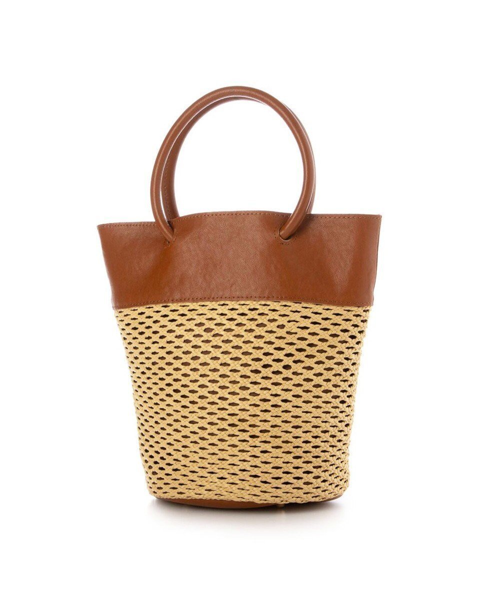 【アンビリオン/UNBILLION】のペルケ perche / エステルメッシュ・牛革丸手2wayバケツバッグ インテリア・キッズ・メンズ・レディースファッション・服の通販 founy(ファニー) ファッション Fashion レディースファッション Fashion for Women バッグ Bags 5月号 May Issue おすすめ Recommended / Our Picks ショルダー Shoulder, Shoulder Strap バケツ Bucket, Bucket Style メッシュ Mesh, Net Fabric 夏 Summer 雑誌 Magazine, Fashion Magazine キャメル|ID: prp329100004670336 ipo3291000000033765912