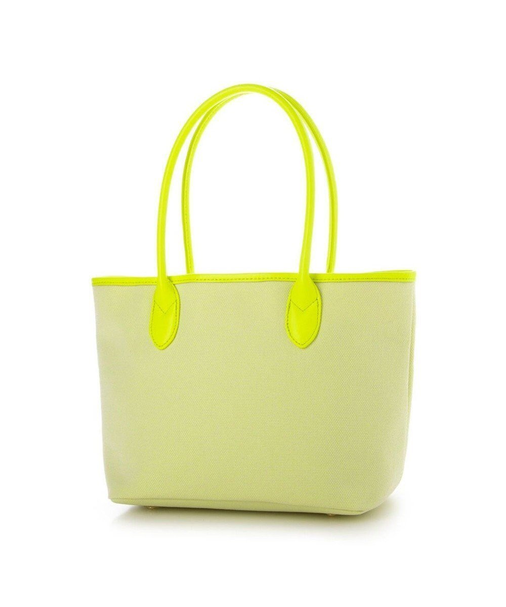 【アンビリオン/UNBILLION】のペルケ perche / キャンバス・蛍光シープレザートートバッグ インテリア・キッズ・メンズ・レディースファッション・服の通販 founy(ファニー) ファッション Fashion レディースファッション Fashion for Women バッグ Bags キャンバス Canvas, Canvas Fabric 財布 Wallet, Purse イエロー|ID: prp329100004670340 ipo3291000000033765929