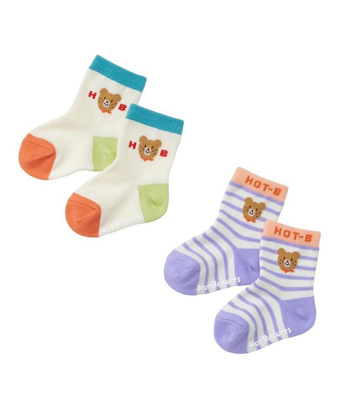 【ミキハウスホットビスケッツ/MIKI HOUSE HOT BISCUITS / KIDS】の【9-19cm】クルー丈 ソックスパック2足セット インテリア・キッズ・メンズ・レディースファッション・服の通販 founy(ファニー) https://founy.com/ ファッション Fashion キッズファッション Fashion for Kids ソックス Socks, Hosiery ベビー Baby, Babywear A/W・秋冬 Autumn/Winter S/S・春夏 SS, Spring/Summer, Warm Season おすすめ Recommended / Our Picks 夏 Summer ギフト プレゼント Gift / Present |ID: prp329100004670390 ipo3291000000034410021