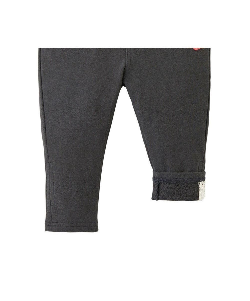 【ミキハウスホットビスケッツ/MIKI HOUSE HOT BISCUITS / KIDS】の【80-120cm】 ワンポイント ロングパンツ インテリア・キッズ・メンズ・レディースファッション・服の通販 founy(ファニー) 　ファッション　Fashion　キッズファッション　Fashion for Kids　ボトムス　Bottoms　ポケット　Pocket, Pocket Detail　モチーフ　Motif, Design Theme　リボン　Ribbon, Bow　レース　Lace, Lace Fabric　ロング　Long, Long-Length　ワンポイント　One Point, Statement Accent　A/W・秋冬　Autumn/Winter　チャコールグレー|ID: prp329100004670425 ipo3291000000034198885