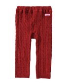 【ミキハウスホットビスケッツ/MIKI HOUSE HOT BISCUITS / KIDS】の【80-120cm】ケーブルニット編みレギンス 赤|ID: prp329100004670462 ipo3291000000033766318