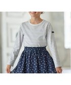 【組曲 / KIDS/KUMIKYOKU】の【110-140㎝】長袖ボーダー Tシャツ ラベンダー×オフホワイト|ID: prp329100004670469 ipo3291000000034377222