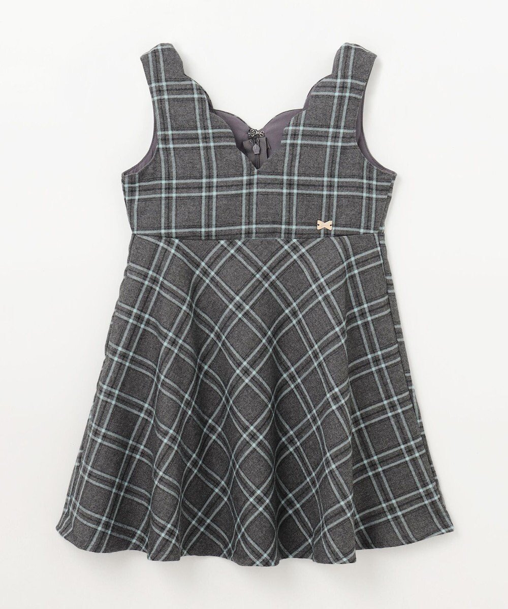 【エニィ/ANY / KIDS】のチェック柄 ジャンパースカート インテリア・キッズ・メンズ・レディースファッション・服の通販 founy(ファニー) ファッション Fashion キッズファッション Fashion for Kids ワンピース Dresses オレンジ Orange スカラップ Scallop, Scalloped Edge チェック Check, Plaid, Tartan フィット Fit, Slim Fit フレア Flare, Flared ポケット Pocket, Pocket Detail ラップ Wrap, Wrap Design エレガント 上品 Elegant 洗える Machine Washable 秋 Autumn A/W・秋冬 Autumn/Winter グレー系チェック|ID: prp329100004670471 ipo3291000000034337367