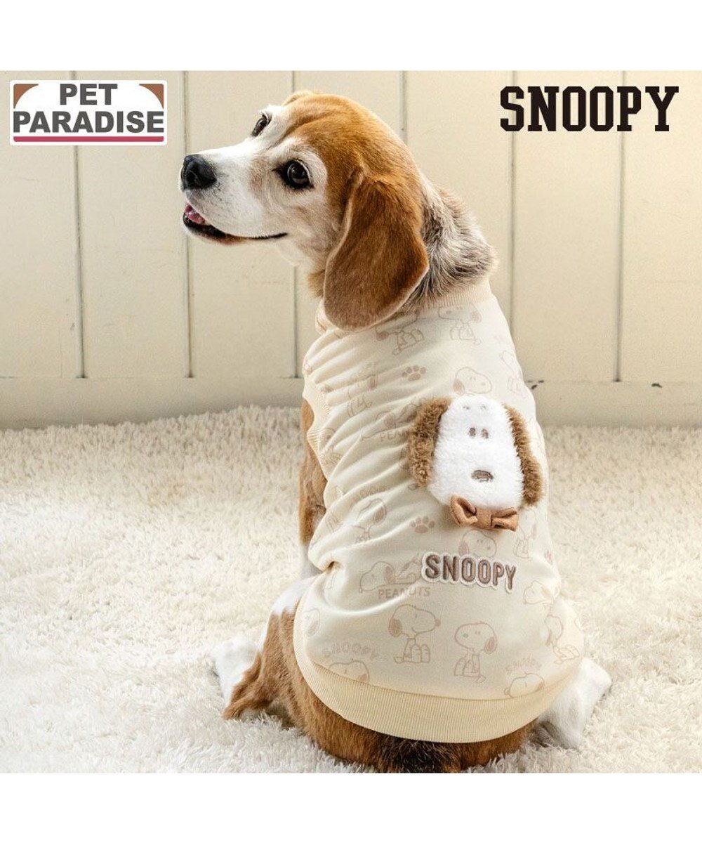 【ペットパラダイス/PET PARADISE / GOODS】のスヌーピー 淡色トレーナー 《ベージュ》 中型犬 インテリア・キッズ・メンズ・レディースファッション・服の通販 founy(ファニー) 　トレーナー　Sweatshirt, Trainer　犬　Dog　秋　Autumn　A/W・秋冬　Autumn/Winter　ホーム・キャンプ・アウトドア・お取り寄せ　Home Living / Home & Lifestyle / Camping Gear / Outdoor Camping　ペットグッズ　Pet Supplies　ベージュ|ID: prp329100004670505 ipo3291000000034526213