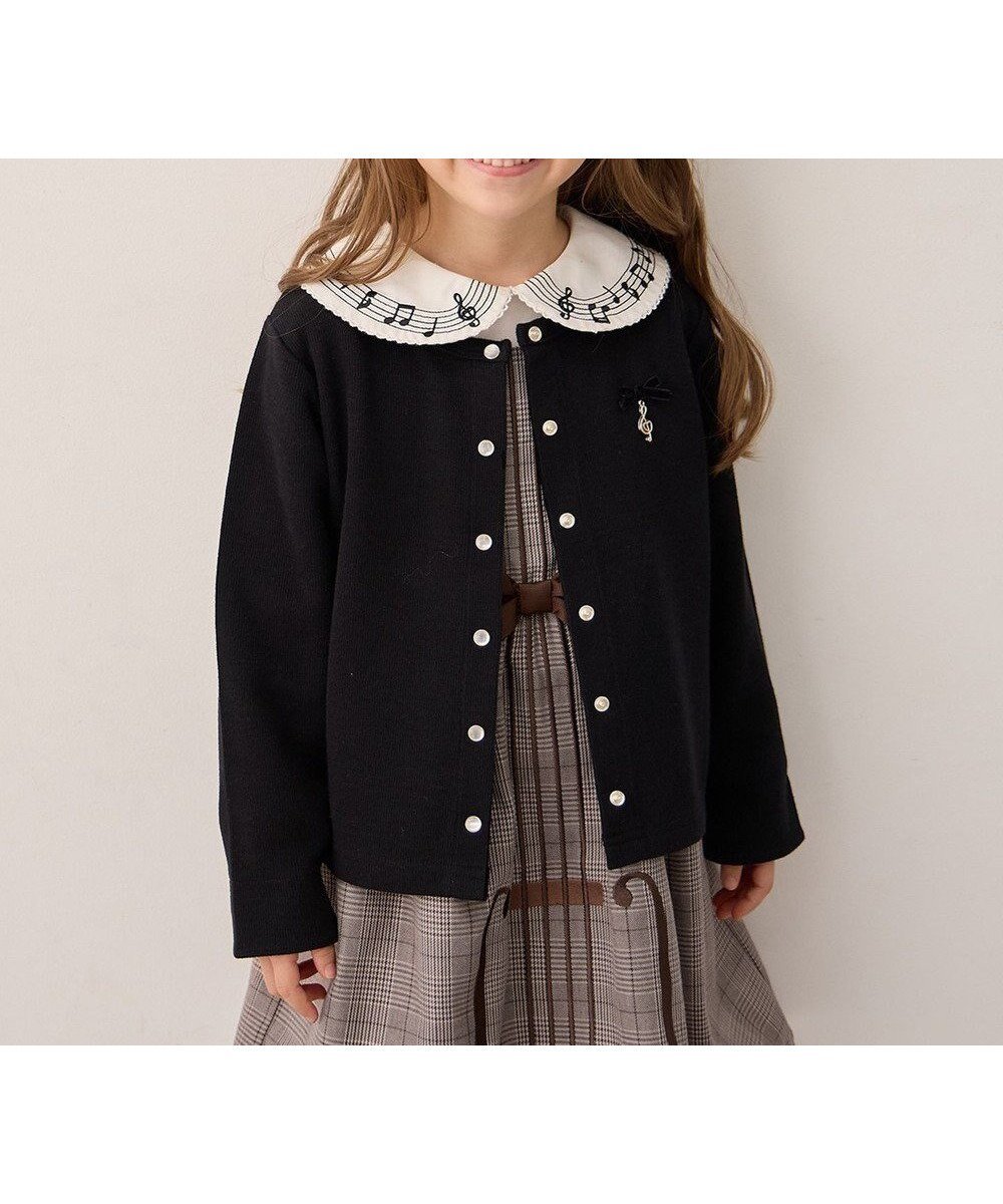 【エニィ/ANY / KIDS】のまいにちスナップカーディガン インテリア・キッズ・メンズ・レディースファッション・服の通販 founy(ファニー) 　ファッション　Fashion　キッズファッション　Fashion for Kids　トップス・カットソー　Cut & Sew Tops　カーディガン　Cardigan, Knitwear　シンプル　Simple, Minimal　チャーム　Charm, Pendant　ポケット　Pocket, Pocket Detail　リボン　Ribbon, Bow　ワンポイント　One Point, Statement Accent　A/W・秋冬　Autumn/Winter　ブラック|ID: prp329100004670521 ipo3291000000035368029