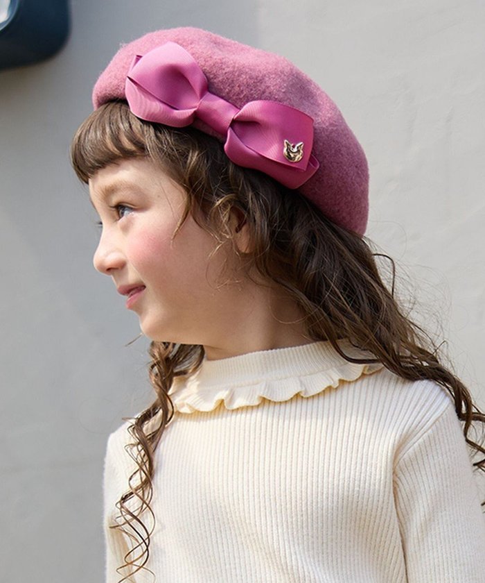 【エニィ/ANY / KIDS】のネコチャーム付きリボンベレー帽 インテリア・キッズ・メンズ・レディースファッション・服の通販 founy(ファニー) https://founy.com/ ファッション Fashion キッズファッション Fashion for Kids シンプル Simple, Minimal スマホ Smartphone, Mobile Device チャーム Charm, Pendant ネコ Cat, Feline Motif 人気 Popular, Best Seller 帽子 Hat, Headwear リボン Ribbon, Bow A/W・秋冬 Autumn/Winter 再入荷 Restock / Back in Stock |ID: prp329100004670528 ipo3291000000033766505