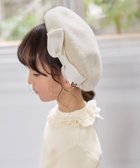 【エニィ/ANY / KIDS】のネコチャーム付きリボンベレー帽 エクリュ|ID: prp329100004670528 ipo3291000000034485797