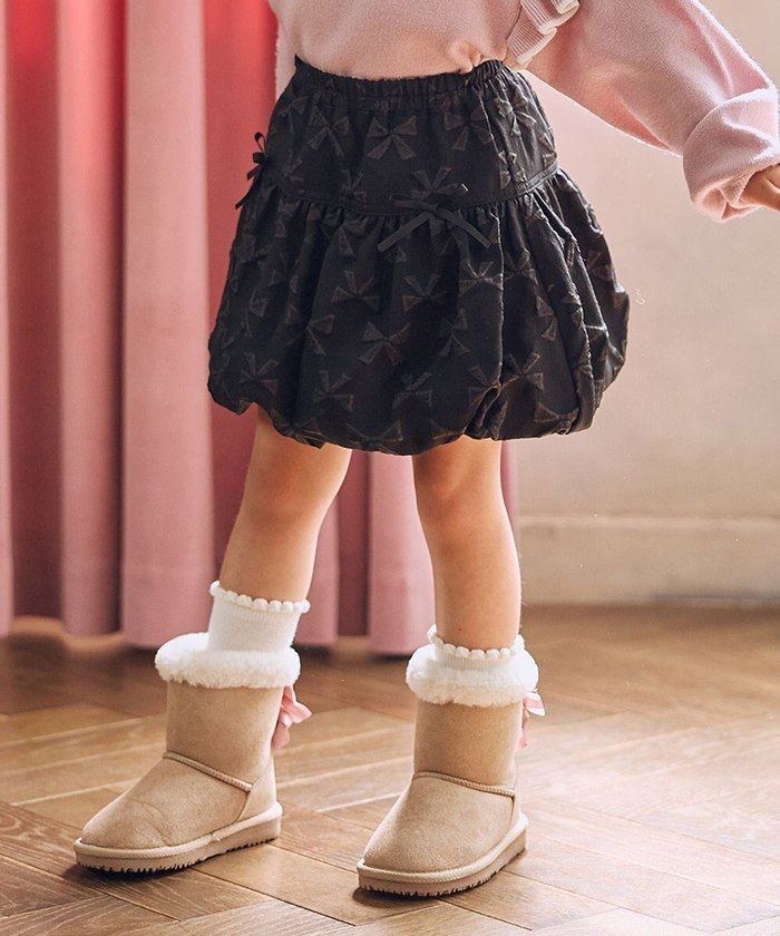 【エニィ/ANY / KIDS】のリボン バルーンスカート インテリア・キッズ・メンズ・レディースファッション・服の通販 founy(ファニー) https://founy.com/ ファッション Fashion キッズファッション Fashion for Kids ガーリー Girly, Feminine Style バルーン Balloon, Balloon Silhouette ポケット Pocket, Pocket Detail リボン Ribbon, Bow 秋 Autumn A/W・秋冬 Autumn/Winter |ID: prp329100004670529 ipo3291000000034070805