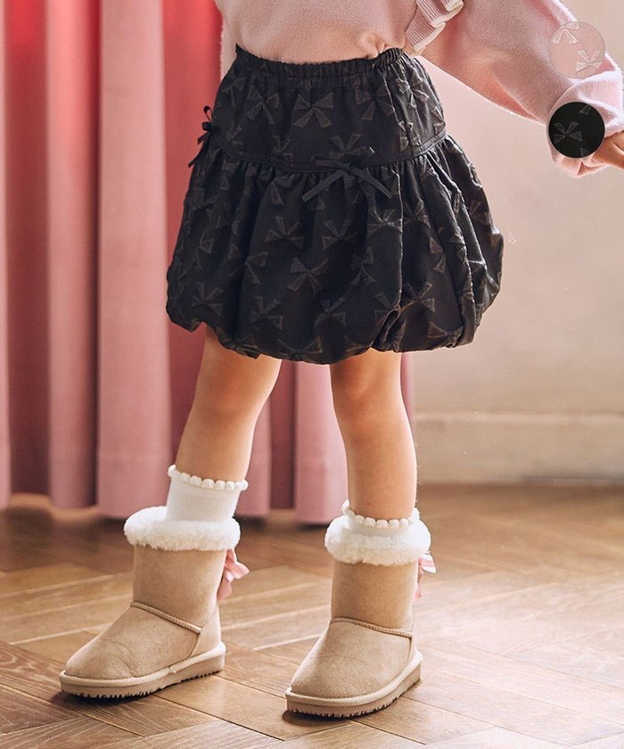 【エニィ/ANY / KIDS】のリボン バルーンスカート インテリア・キッズ・メンズ・レディースファッション・服の通販 founy(ファニー) https://founy.com/ ファッション Fashion キッズファッション Fashion for Kids ガーリー Girly, Feminine Style バルーン Balloon, Balloon Silhouette ポケット Pocket, Pocket Detail リボン Ribbon, Bow 秋 Autumn A/W・秋冬 Autumn/Winter |ID: prp329100004670529 ipo3291000000034696739
