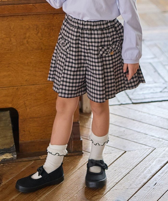 【エニィ/ANY / KIDS】のチェック柄 ショートパンツ インテリア・キッズ・メンズ・レディースファッション・服の通販 founy(ファニー) https://founy.com/ ファッション Fashion キッズファッション Fashion for Kids ボトムス Bottoms ガーリー Girly, Feminine Style ショート Short, Short Length チェック Check, Plaid, Tartan チャーム Charm, Pendant ネコ Cat, Feline Motif ポケット Pocket, Pocket Detail リボン Ribbon, Bow エレガント 上品 Elegant A/W・秋冬 Autumn/Winter |ID: prp329100004670532 ipo3291000000033766517