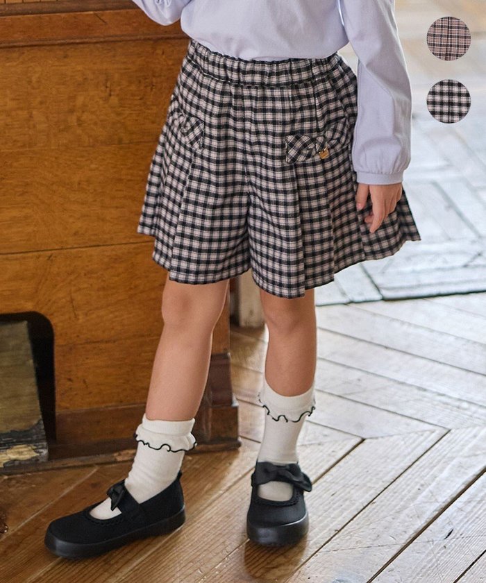 【エニィ/ANY / KIDS】のチェック柄 ショートパンツ インテリア・キッズ・メンズ・レディースファッション・服の通販 founy(ファニー) https://founy.com/ ファッション Fashion キッズファッション Fashion for Kids ボトムス Bottoms ガーリー Girly, Feminine Style ショート Short, Short Length チェック Check, Plaid, Tartan チャーム Charm, Pendant ネコ Cat, Feline Motif ポケット Pocket, Pocket Detail リボン Ribbon, Bow エレガント 上品 Elegant A/W・秋冬 Autumn/Winter |ID: prp329100004670532 ipo3291000000034725283