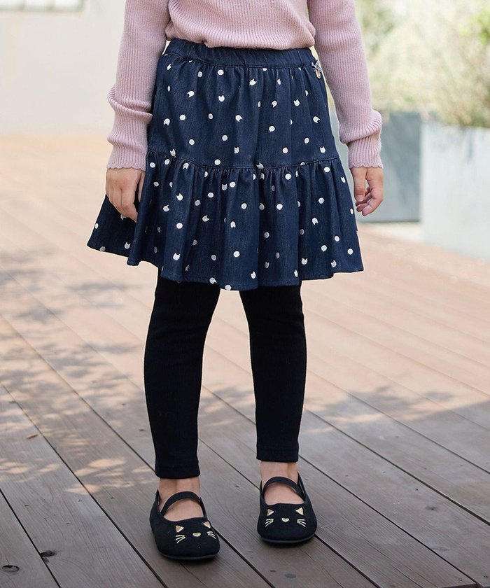【エニィ/ANY / KIDS】のネコ×ドット刺繍 スキャッツ インテリア・キッズ・メンズ・レディースファッション・服の通販 founy(ファニー) https://founy.com/ ファッション Fashion キッズファッション Fashion for Kids ボトムス Bottoms チャーム Charm, Pendant ドット Polka Dot, Dot Pattern ネコ Cat, Feline Motif ポケット Pocket, Pocket Detail A/W・秋冬 Autumn/Winter |ID: prp329100004670534 ipo3291000000033766524