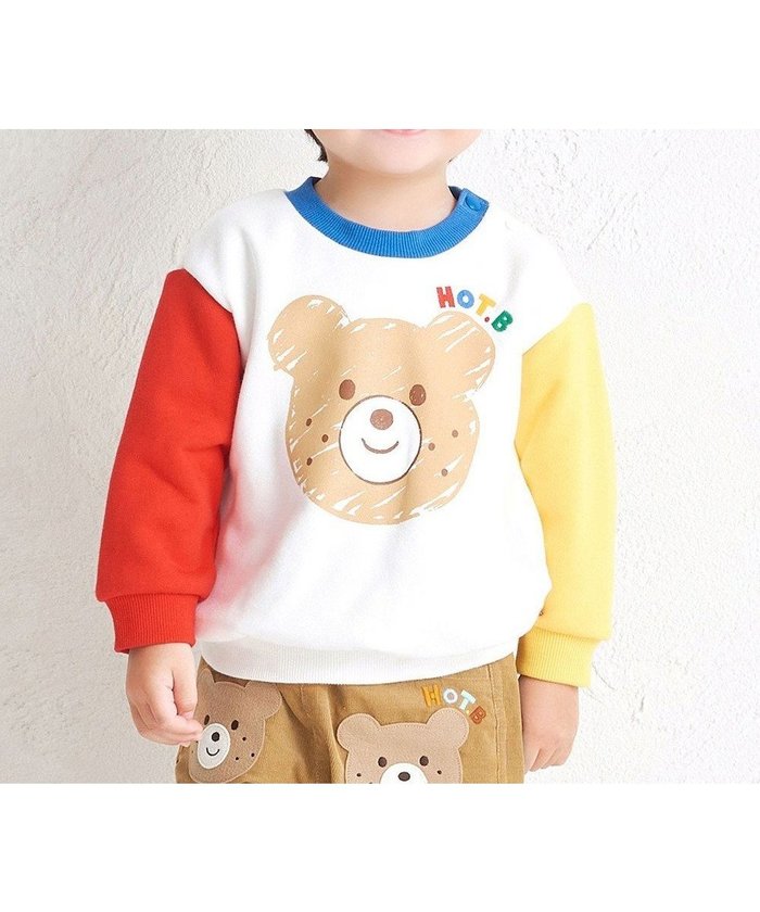 【ミキハウスホットビスケッツ/MIKI HOUSE HOT BISCUITS / KIDS】の【80-120cm】ビッグフェイスプリント 裏毛パイル素材 トレーナー インテリア・キッズ・メンズ・レディースファッション・服の通販 founy(ファニー) https://founy.com/ ファッション Fashion キッズファッション Fashion for Kids トップス・カットソー Cut & Sew Tops シンプル Simple, Minimal スウェット / スエット Sweatshirt, Sweatwear トレーナー Sweatshirt, Trainer 長袖 Long Sleeve, Full Sleeve フレア Flare, Flared ベビー Baby, Babywear ボトム Bottoms, Lower Wear A/W・秋冬 Autumn/Winter S/S・春夏 SS, Spring/Summer, Warm Season おすすめ Recommended / Our Picks 夏 Summer ギフト プレゼント Gift / Present |ID: prp329100004670549 ipo3291000000034767844