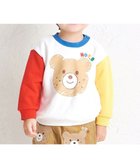 【ミキハウスホットビスケッツ/MIKI HOUSE HOT BISCUITS / KIDS】の【80-120cm】ビッグフェイスプリント 裏毛パイル素材 トレーナー 白|ID: prp329100004670549 ipo3291000000034767845