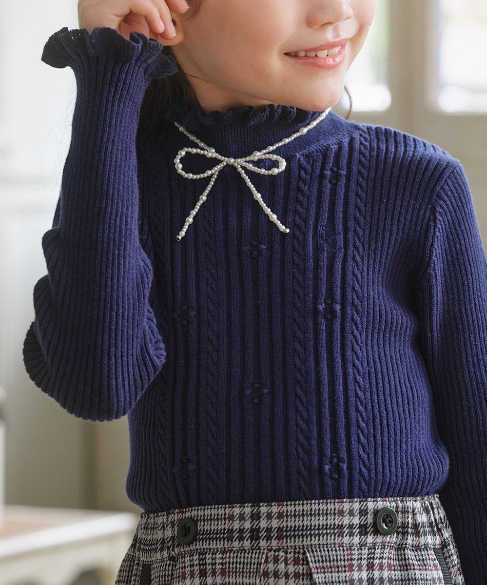 【組曲 / KIDS/KUMIKYOKU】の【Fサイズ】パールリボン ネックレス インテリア・キッズ・メンズ・レディースファッション・服の通販 founy(ファニー) 　ファッション　Fashion　キッズファッション　Fashion for Kids　シンプル　Simple, Minimal　ネックレス　Necklace, Pendant Necklace　パール　Pearl, Pearl Accent　フェミニン　Feminine, Girly　メタリック　Metallic, Shiny Finish　リボン　Ribbon, Bow　エレガント 上品　Elegant　結婚式　Wedding　オフホワイト|ID: prp329100004670558 ipo3291000000034144494