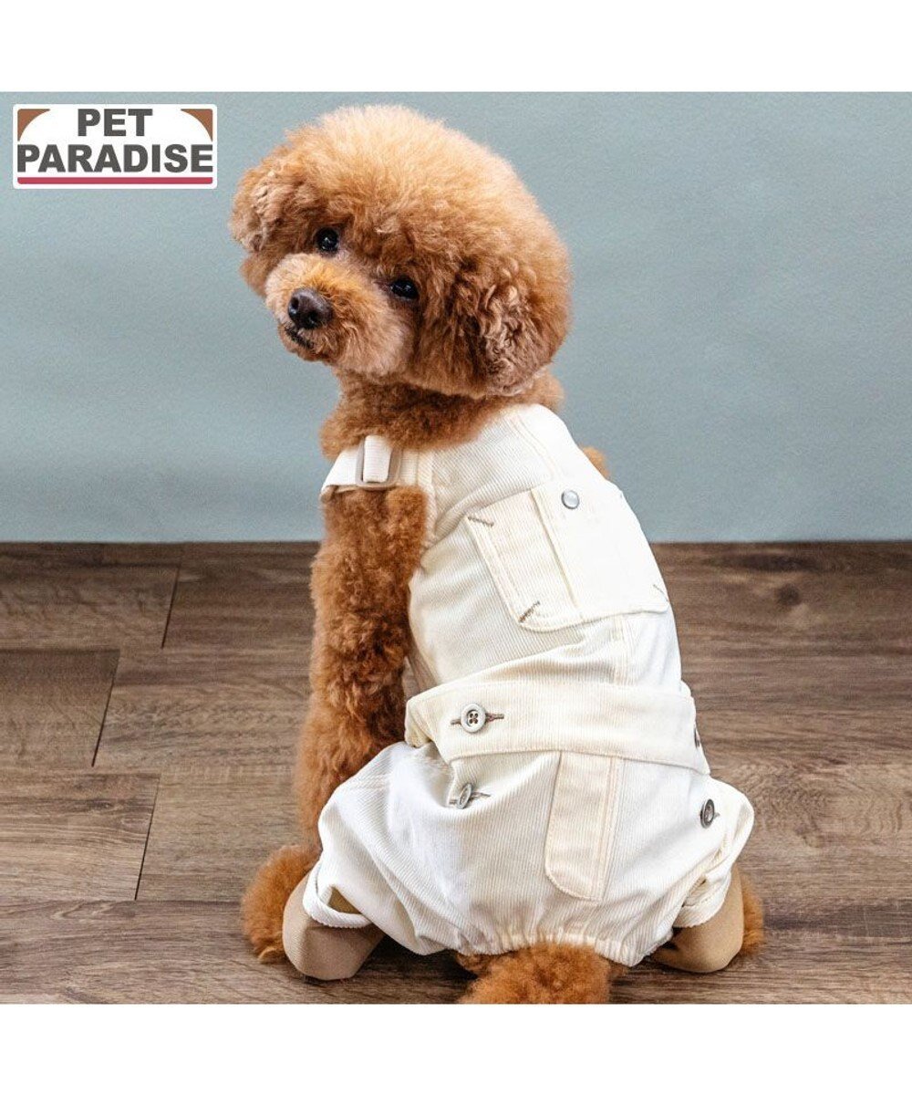【ペットパラダイス/PET PARADISE / GOODS】のペットパラダイス コーデュロイ オーバーオール 小型犬 インテリア・キッズ・メンズ・レディースファッション・服の通販 founy(ファニー) コーデュロイ Corduroy, Cord Fabric 犬 Dog 秋 Autumn A/W・秋冬 Autumn/Winter ホーム・キャンプ・アウトドア・お取り寄せ Home Living / Home & Lifestyle / Camping Gear / Outdoor Camping ペットグッズ Pet Supplies ホワイト|ID: prp329100004670582 ipo3291000000034735621