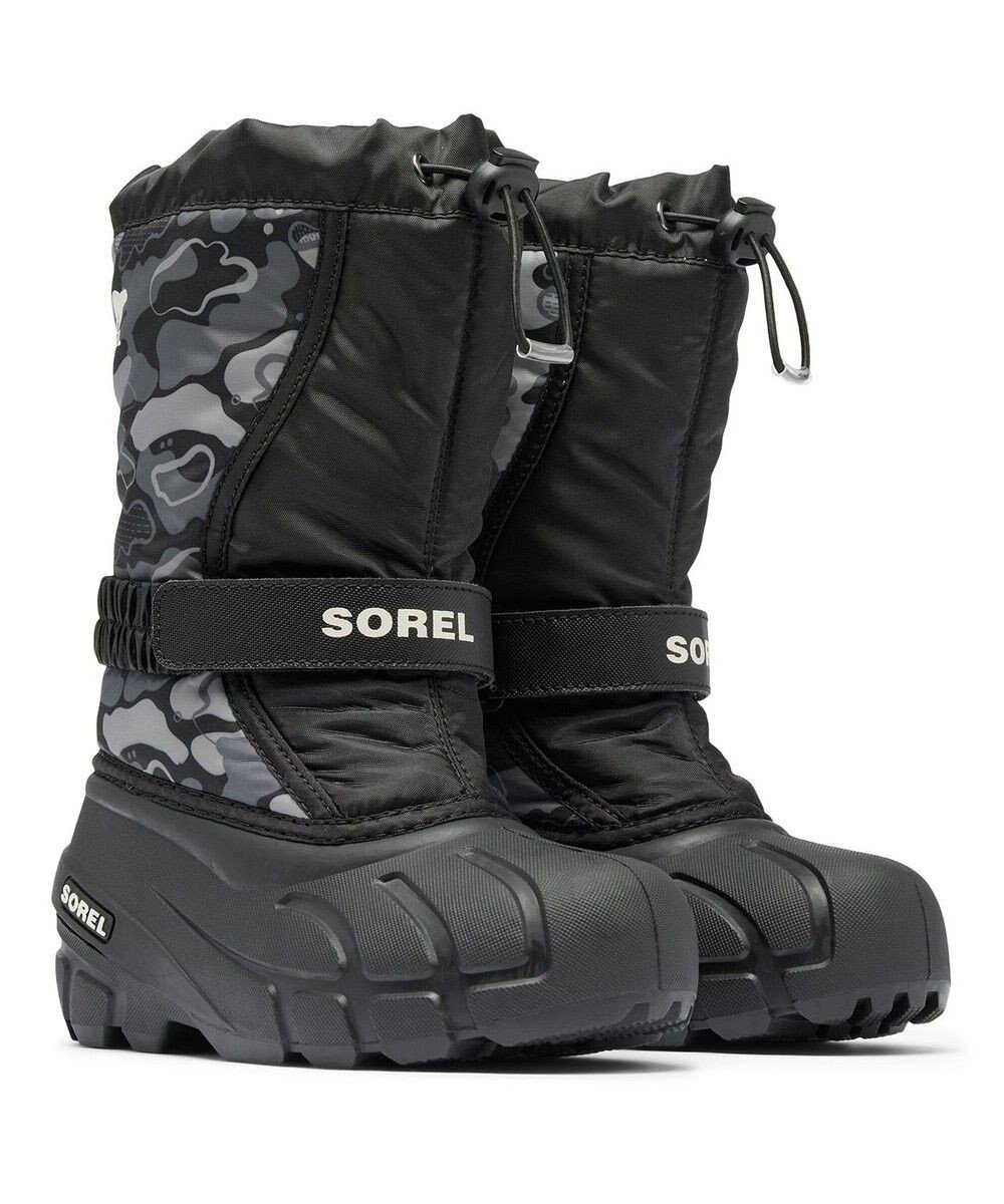 【ソレル/SOREL / KIDS】のSOREL/ 【KIDS】ユースフルーリー ブーツプリント /ソレル 人気、トレンドファッション・服の通販 founy(ファニー) 　ファッション　Fashion　キッズファッション　Fashion for Kids　シューズ　Shoes, Footwear　ドローコード　Drawcord, Drawstring Cord　フィット　Fit, Slim Fit　ブロック　Block, Solid Block Pattern　プリント　Print, Printed Pattern　ラップ　Wrap, Wrap Design　冬　Winter / This Winter　A/W・秋冬　Autumn/Winter　S/S・春夏　SS, Spring/Summer, Warm Season　夏　Summer　 other-1|ID: prp329100004670585 ipo3291000000033766642