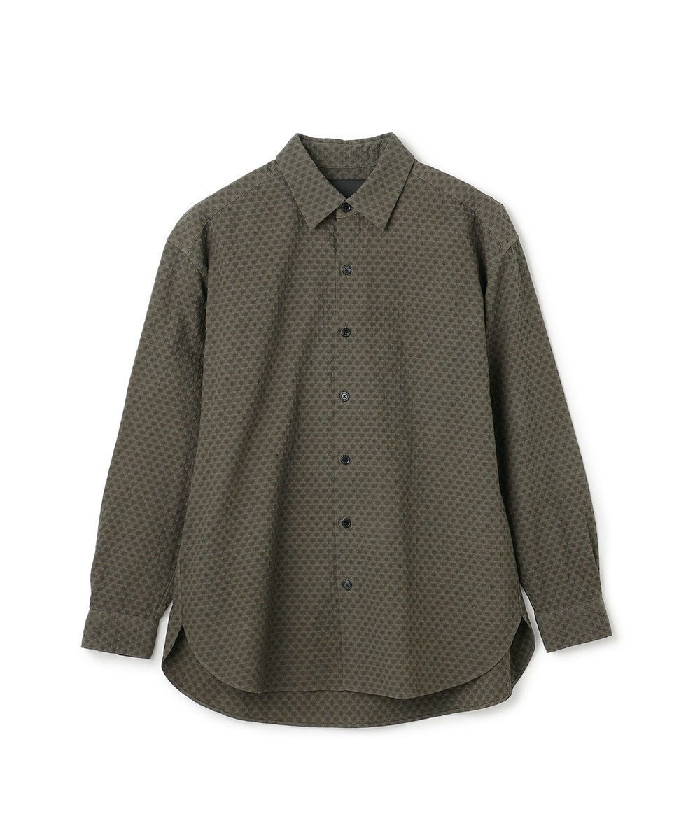 【ジョゼフ オム/JOSEPH HOMME / MEN】の【HIGH GRADE LINE】シュリンクドビーコットン ジャガードシャツ インテリア・キッズ・メンズ・レディースファッション・服の通販 founy(ファニー) ファッション Fashion メンズファッション Fashion for Men トップス・カットソー Cut & Sew Tops メンズシャツ Shirts インナー Innerwear フォルム Silhouette, Form エレガント 上品 Elegant A/W・秋冬 Autumn/Winter ダークグリーン系|ID: prp329100004670612 ipo3291000000034220657