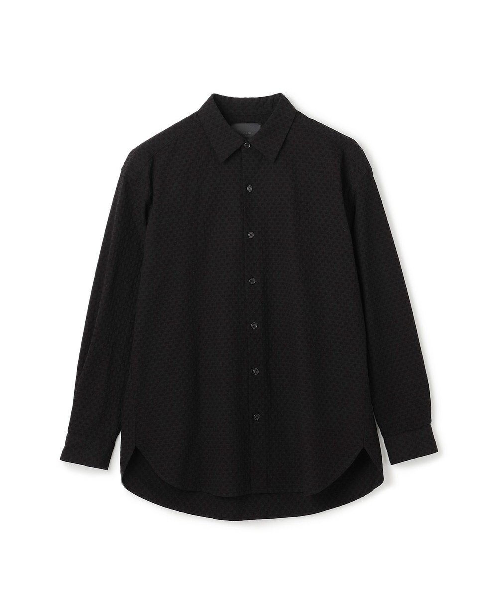 【ジョゼフ オム/JOSEPH HOMME / MEN】の【HIGH GRADE LINE】シュリンクドビーコットン ジャガードシャツ インテリア・キッズ・メンズ・レディースファッション・服の通販 founy(ファニー) ファッション Fashion メンズファッション Fashion for Men トップス・カットソー Cut & Sew Tops メンズシャツ Shirts インナー Innerwear フォルム Silhouette, Form エレガント 上品 Elegant A/W・秋冬 Autumn/Winter ブラック系|ID: prp329100004670612 ipo3291000000034220658
