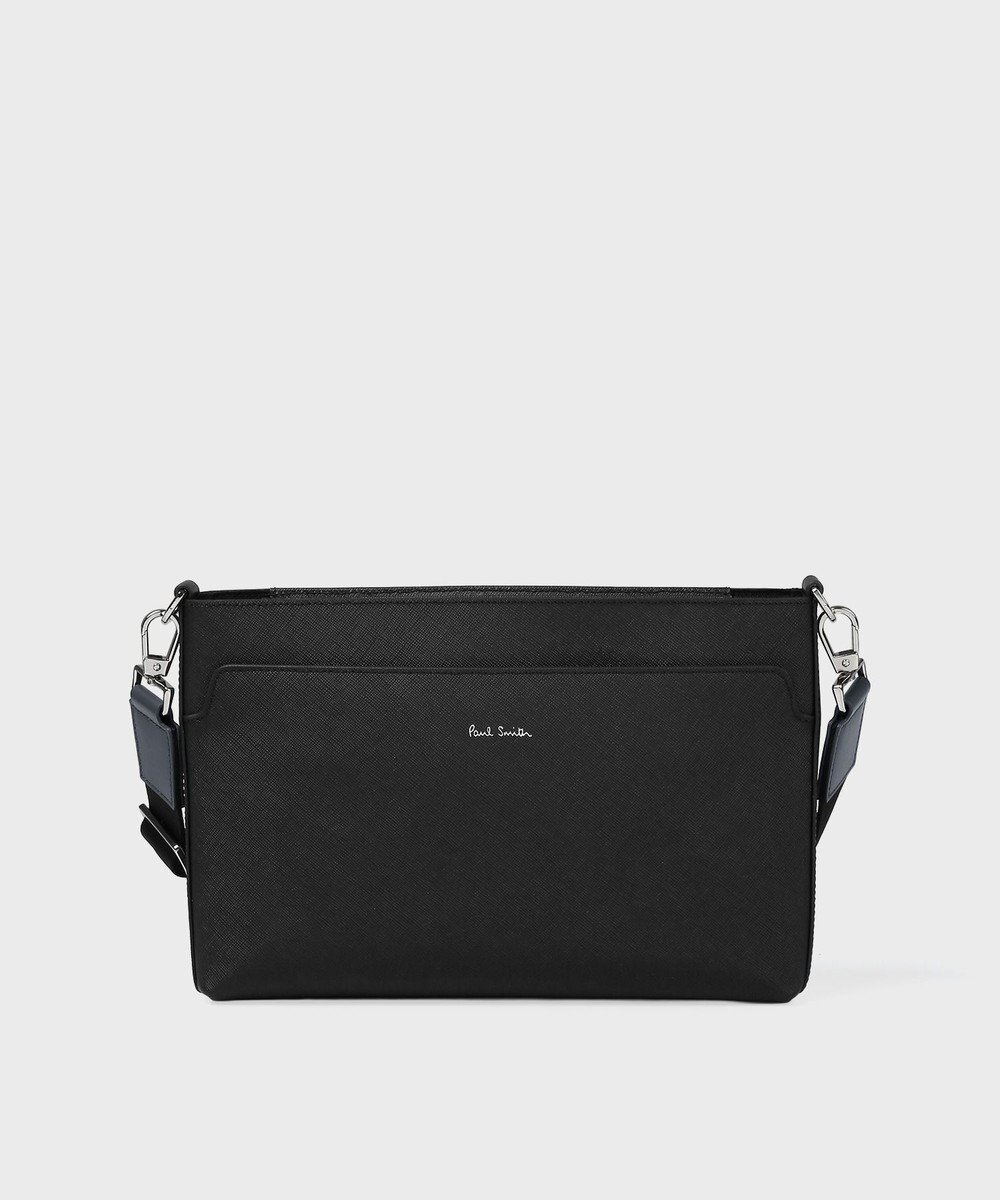 【ポールスミス/Paul Smith / MEN】のシグネチャーストライププラー 2WAY ミニショルダーバッグ インテリア・キッズ・メンズ・レディースファッション・服の通販 founy(ファニー) 　ファッション　Fashion　メンズファッション　Fashion for Men　バッグ　Bags　クラッチ　Clutch, Clutch Bag　ショルダー　Shoulder, Shoulder Strap　プリント　Print, Printed Pattern　ポケット　Pocket, Pocket Detail　メンズ　Men's, Menswear　エレガント 上品　Elegant　ブラック|ID: prp329100004670634 ipo3291000000033766767