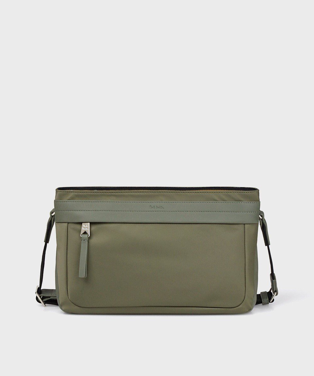 【ポールスミス/Paul Smith / MEN】のナイロンブライトストライプトリム SS25 2WAYミニショルダーバッグ インテリア・キッズ・メンズ・レディースファッション・服の通販 founy(ファニー) 　ファッション　Fashion　メンズファッション　Fashion for Men　バッグ　Bags　クラッチ　Clutch, Clutch Bag　ショルダー　Shoulder, Shoulder Strap　ストライプ　Stripe, Striped Pattern　テクスチャー　Texture, Textured Fabric　ポケット　Pocket, Pocket Detail　メンズ　Men's, Menswear　ラグジュアリー　Luxury, Elegant　カーキ|ID: prp329100004670637 ipo3291000000033766775
