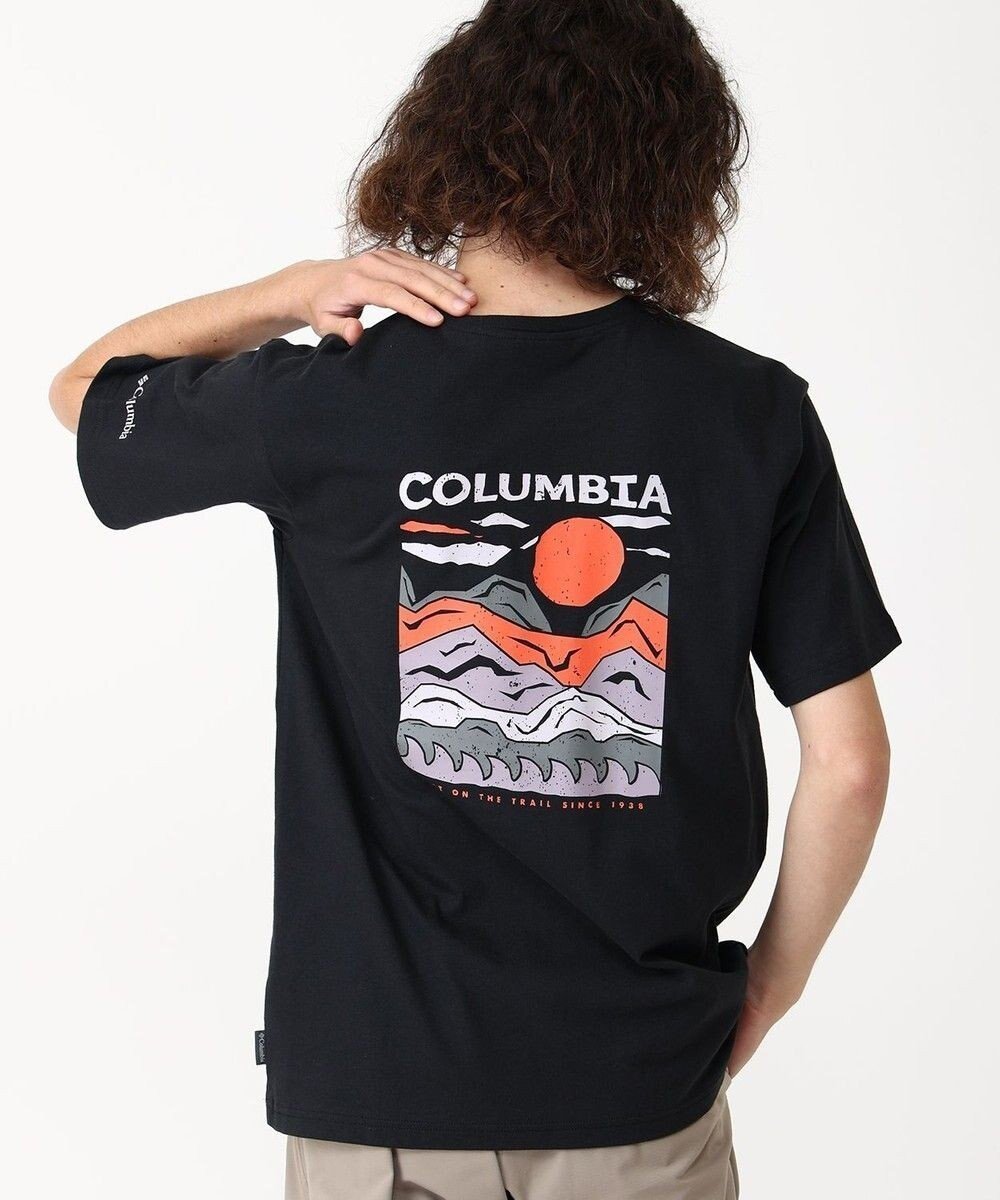 【コロンビア/Columbia / MEN】のColumbia/ エクスプローラーズキャニオンバックショートスリーブティー /コロンビア インテリア・キッズ・メンズ・レディースファッション・服の通販 founy(ファニー) ファッション Fashion メンズファッション Fashion for Men トップス・カットソー Cut & Sew Tops メンズシャツ Shirts アウトドア Outdoor Clothing カットソー Cut and Sewn Top グラフィック Graphic, Graphic Design フィット Fit, Slim Fit レギュラー Regular, Standard Fit 夏 Summer S/S・春夏 SS, Spring/Summer, Warm Season A/W・秋冬 Autumn/Winter Black、 Peaks and Waves|ID: prp329100004670649 ipo3291000000034875966