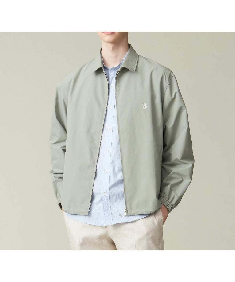 【ジェイ プレス/J.PRESS / MEN】の【撥水】ジップアップ コーチブルゾン インテリア・キッズ・メンズ・レディースファッション・服の通販 founy(ファニー) 　ファッション　Fashion　メンズファッション　Fashion for Men　アウター　Men's Coats Outerwear　ブルゾンジャケット / カジュアルアウター　Bomber Jackets & Blousons　インナー　Innerwear　ヴィンテージ　Vintage Style　春　Spring　シャーリング　Shirring, Ruched　ジップアップ　Zip-Up, Full Zip　ジャケット　Jacket, Outerwear　タフタ　Taffeta, Structured Fabric　デニム　Denim, Jeans Material　ドローコード　Drawcord, Drawstring Cord　バランス　Balance, Style Balance　フィット　Fit, Slim Fit　ブルゾン　Blouson, Bomber Jacket　ベーシック　Basic, Essential　ポケット　Pocket, Pocket Detail　ワッシャー　Washer, Crinkled Finish　S/S・春夏　SS, Spring/Summer, Warm Season　夏　Summer　ライトグレー系|ID: prp329100004670658 ipo3291000000034199053