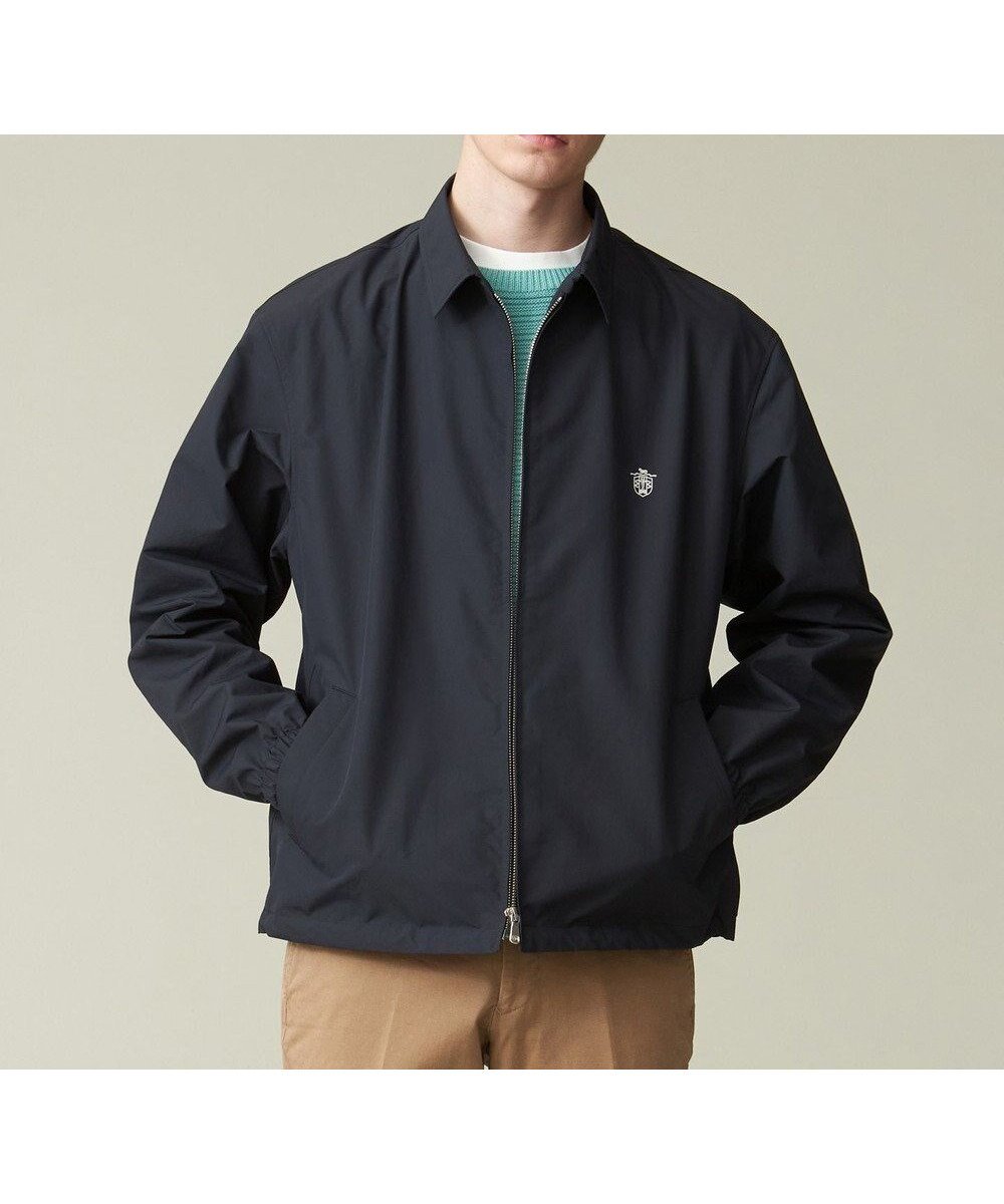 【ジェイ プレス/J.PRESS / MEN】の【撥水】ジップアップ コーチブルゾン インテリア・キッズ・メンズ・レディースファッション・服の通販 founy(ファニー) 　ファッション　Fashion　メンズファッション　Fashion for Men　アウター　Men's Coats Outerwear　ブルゾンジャケット / カジュアルアウター　Bomber Jackets & Blousons　インナー　Innerwear　ヴィンテージ　Vintage Style　春　Spring　シャーリング　Shirring, Ruched　ジップアップ　Zip-Up, Full Zip　ジャケット　Jacket, Outerwear　タフタ　Taffeta, Structured Fabric　デニム　Denim, Jeans Material　ドローコード　Drawcord, Drawstring Cord　バランス　Balance, Style Balance　フィット　Fit, Slim Fit　ブルゾン　Blouson, Bomber Jacket　ベーシック　Basic, Essential　ポケット　Pocket, Pocket Detail　ワッシャー　Washer, Crinkled Finish　S/S・春夏　SS, Spring/Summer, Warm Season　夏　Summer　ネイビー系|ID: prp329100004670658 ipo3291000000034199054
