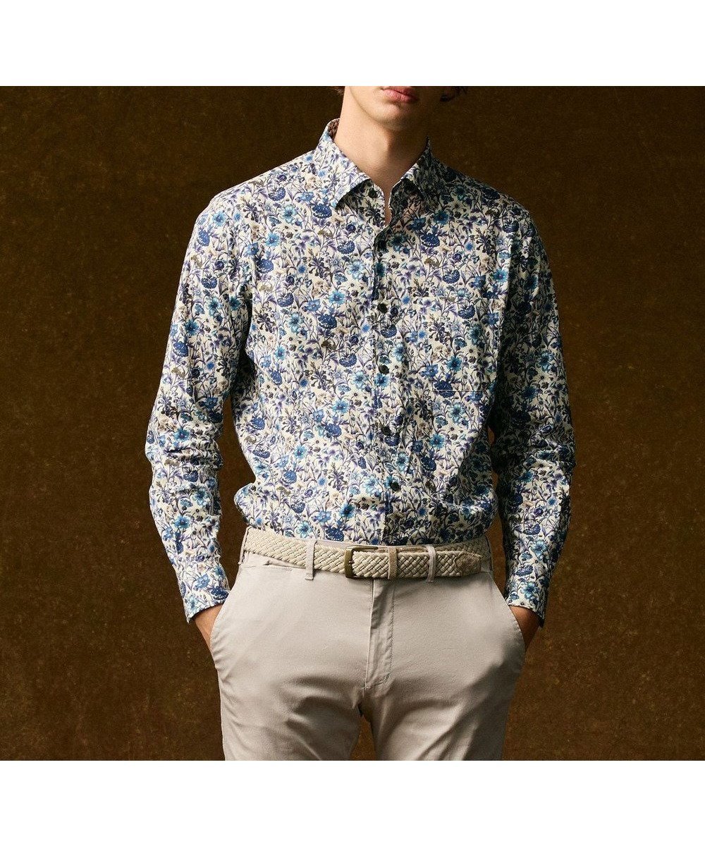【ジョセフ アブード/JOSEPH ABBOUD / MEN】の【英国リバティ社・纏うアート・柄で魅せる】リバティプリント シャツ 25AW インテリア・キッズ・メンズ・レディースファッション・服の通販 founy(ファニー) 　ファッション　Fashion　メンズファッション　Fashion for Men　トップス・カットソー　Cut & Sew Tops　メンズシャツ　Shirts　インナー　Innerwear　シルク　Silk, 100% Silk　シンプル　Simple, Minimal　ジャケット　Jacket, Outerwear　スラックス　Slacks, Dress Pants　デニム　Denim, Jeans Material　ドレープ　Drape, Draping Fabric　フィット　Fit, Slim Fit　プリント　Print, Printed Pattern　モチーフ　Motif, Design Theme　レギュラー　Regular, Standard Fit　A/W・秋冬　Autumn/Winter　S/S・春夏　SS, Spring/Summer, Warm Season　おすすめ　Recommended / Our Picks　夏　Summer　エレガント 上品　Elegant　2025年　2025　2025-2026秋冬・A/W　Autumn/Winter 2025–26 AW25–26　パープル系5|ID: prp329100004670659 ipo3291000000033766842