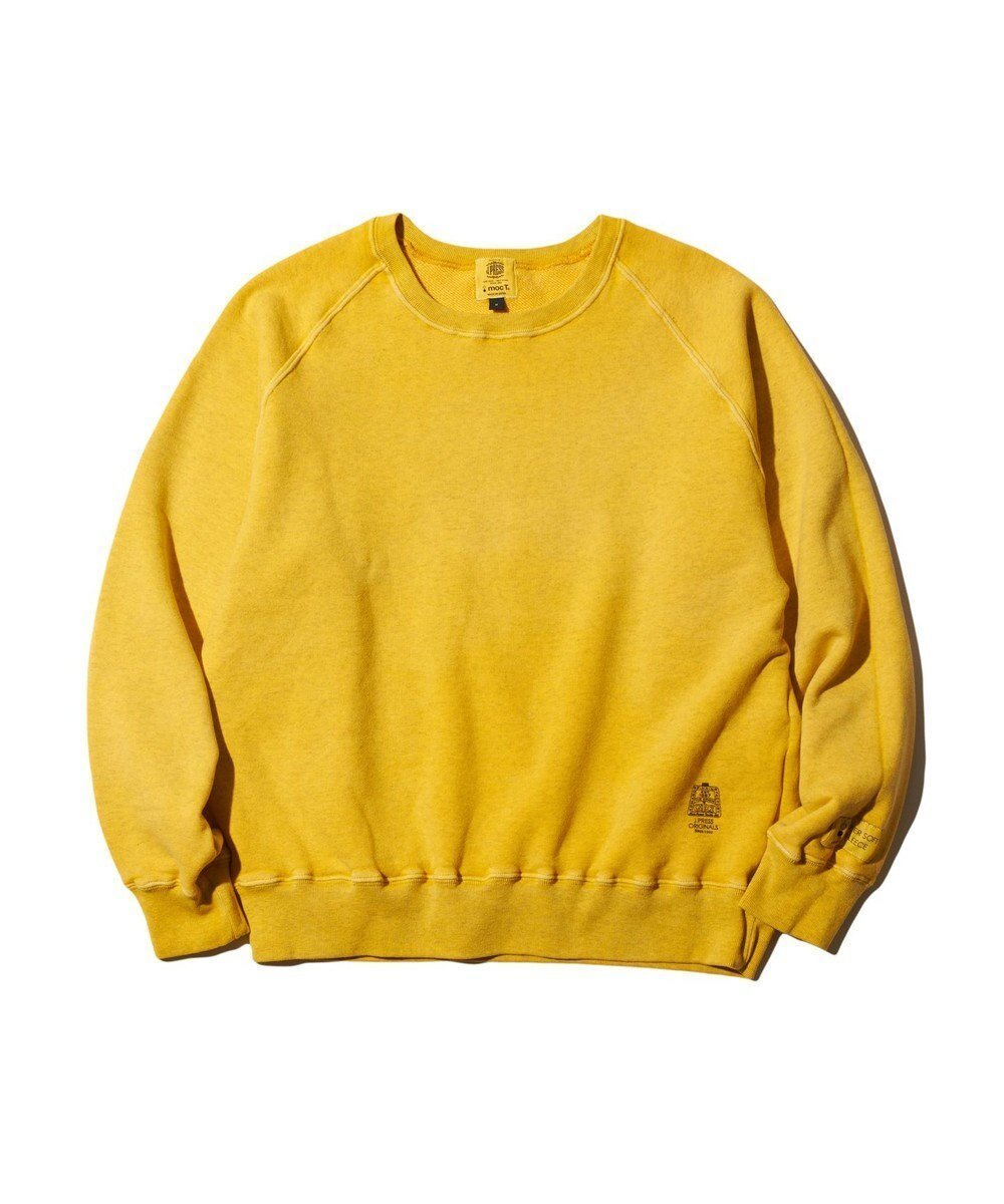 【ジェイ プレス/J.PRESS / MEN】の【J.PRESS ORIGINALS】SUPER SOFT FLEECE RAGLAN SWEATSHIRT / MOC-T インテリア・キッズ・メンズ・レディースファッション・服の通販 founy(ファニー) 　ファッション　Fashion　メンズファッション　Fashion for Men　トップス・カットソー　Cut & Sew Tops　パーカー・フーディー / カジュアルコーデ　Hoodies & Parkas　メンズシャツ　Shirts　コラボ　Collaboration, Collab　スウェット / スエット　Sweatshirt, Sweatwear　スリーブ　Sleeve, Long Sleeve / Short Sleeve　プリント　Print, Printed Pattern　別注　Limited Edition, Custom Order　A/W・秋冬　Autumn/Winter　S/S・春夏　SS, Spring/Summer, Warm Season　夏　Summer　イエロー系|ID: prp329100004670663 ipo3291000000033766856