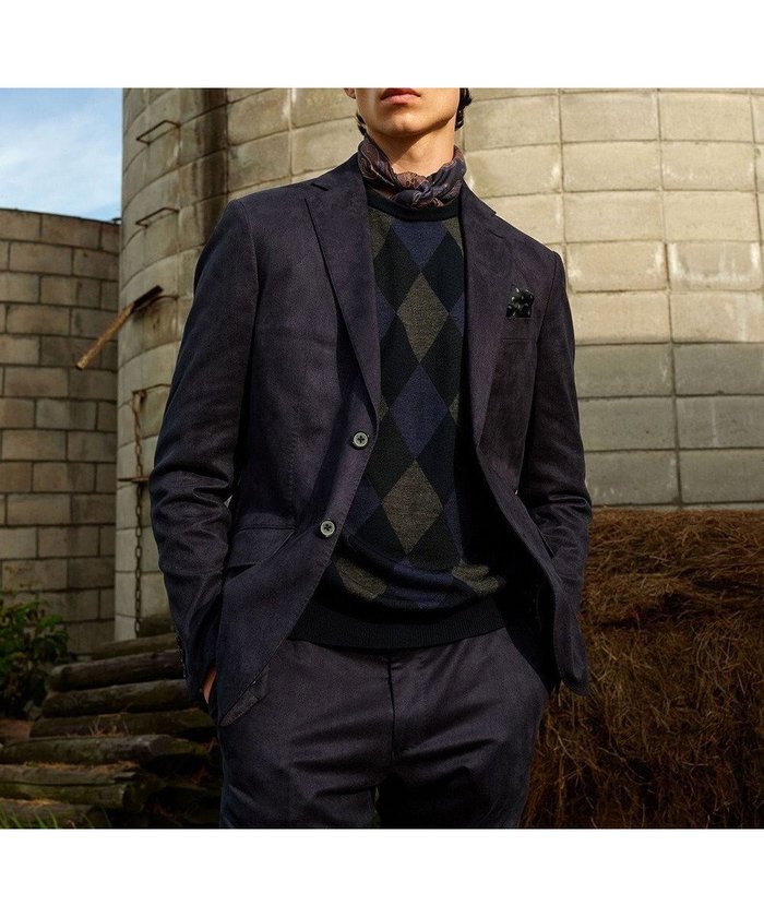 【ジョセフ アブード/JOSEPH ABBOUD / MEN】の【ストレッチ】ヘリンボンスウェード ジャケット インテリア・キッズ・メンズ・レディースファッション・服の通販 founy(ファニー) https://founy.com/ ファッション Fashion メンズファッション Fashion for Men アウター Men's Coats Outerwear テーラードジャケット Tailored Jackets & Blazers 軽量 Lightweight, Ultra Light シンプル Simple, Minimal ジャケット Jacket, Outerwear ストレッチ Stretch, Stretchy Fabric スマート Smart, Elegant フラップ Flap, Flap Pocket プリント Print, Printed Pattern ポケット Pocket, Pocket Detail A/W・秋冬 Autumn/Winter |ID: prp329100004670665 ipo3291000000033766862