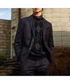 【ジョセフ アブード/JOSEPH ABBOUD / MEN】の【ストレッチ】ヘリンボンスウェード ジャケット ネイビー系|ID: prp329100004670665 ipo3291000000033766863