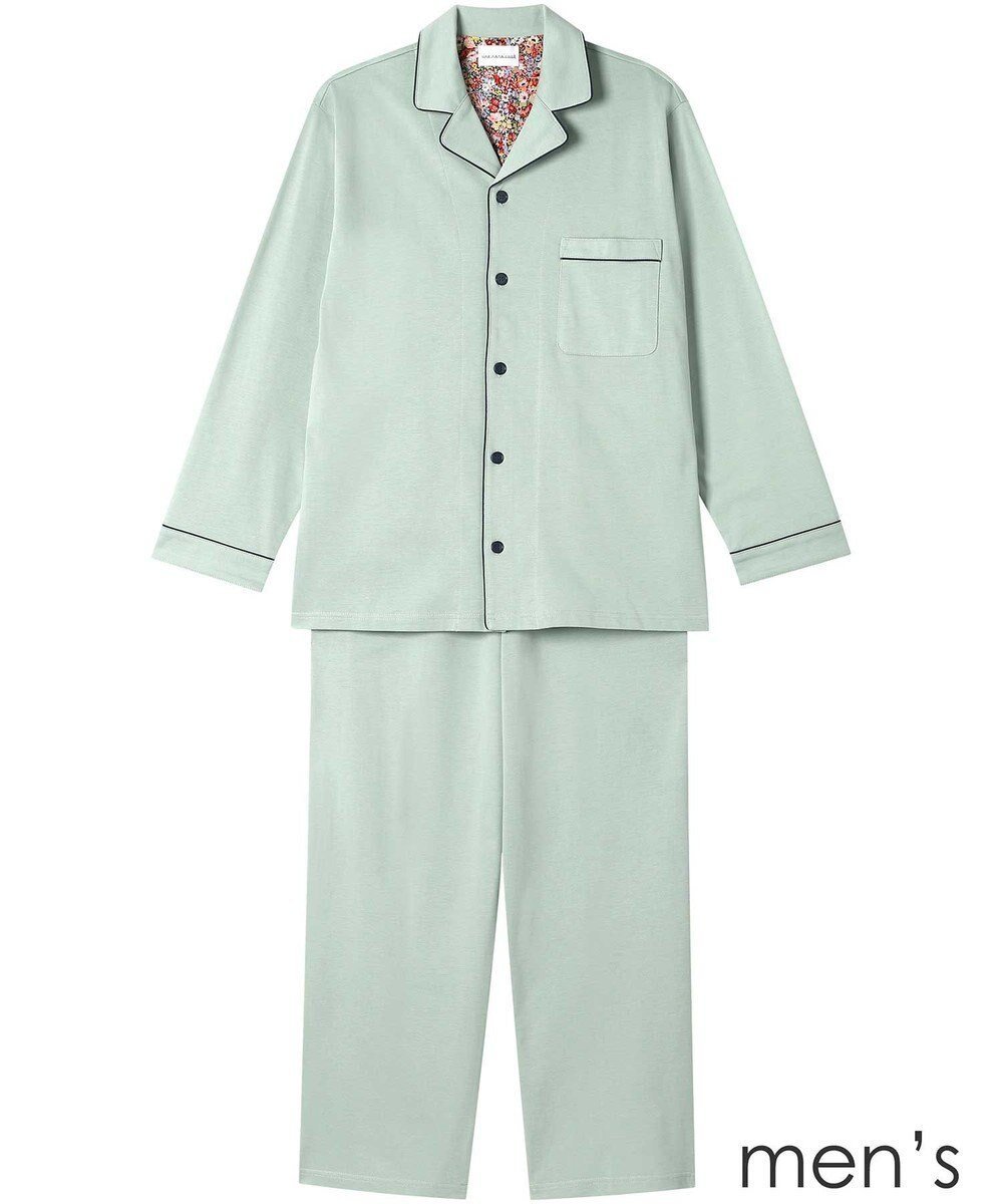 【ウンナナクール/une nana cool / MEN】の【綿100%】やわらか天竺メンズパジャマ MADE WITH LIBERTY FABRIC インテリア・キッズ・メンズ・レディースファッション・服の通販 founy(ファニー) ファッション Fashion メンズファッション Fashion for Men パイピング Piping, Trim Design パジャマ Pajamas, Sleepwear メンズ Men's, Menswear リラックス Relax, Relaxed Fit おすすめ Recommended / Our Picks ギフト プレゼント Gift / Present LB|ID: prp329100004670697 ipo3291000000034199207