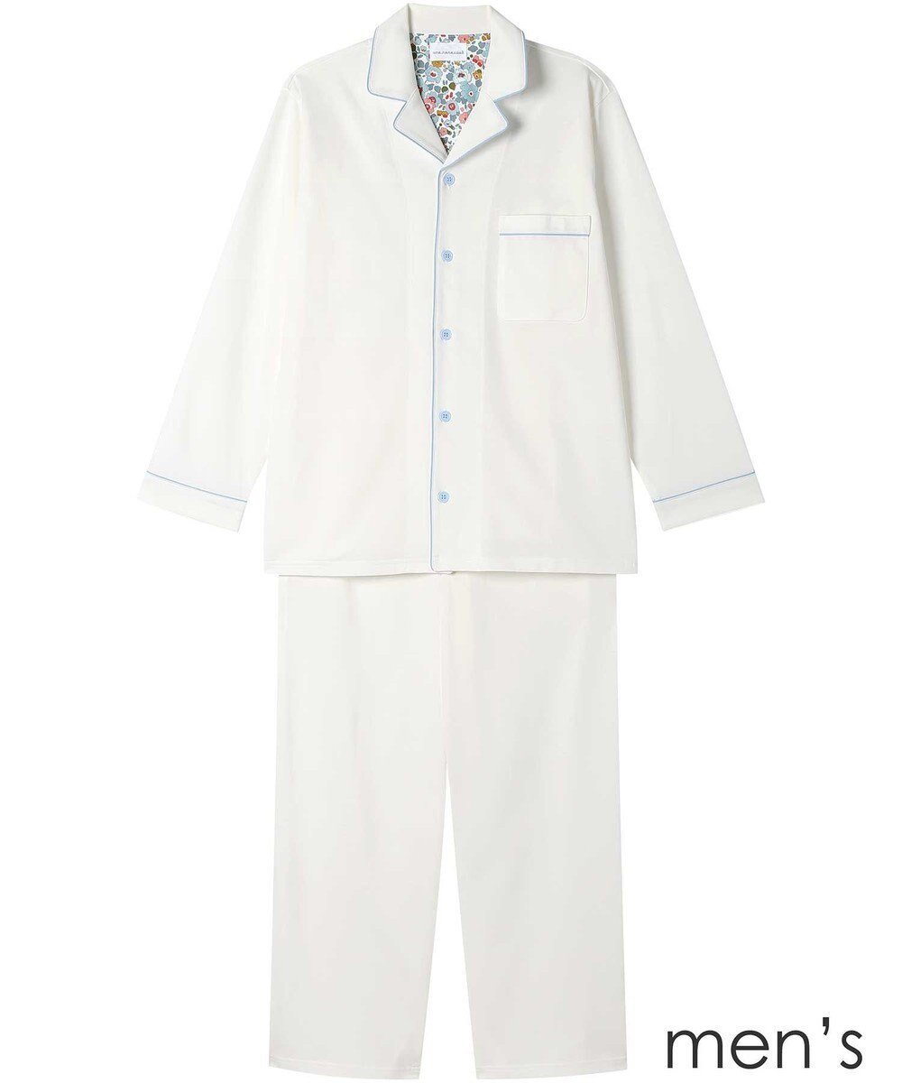 【ウンナナクール/une nana cool / MEN】の【綿100%】やわらか天竺メンズパジャマ MADE WITH LIBERTY FABRIC インテリア・キッズ・メンズ・レディースファッション・服の通販 founy(ファニー) 　ファッション　Fashion　メンズファッション　Fashion for Men　パイピング　Piping, Trim Design　パジャマ　Pajamas, Sleepwear　メンズ　Men's, Menswear　リラックス　Relax, Relaxed Fit　おすすめ　Recommended / Our Picks　ギフト プレゼント　Gift / Present　WH|ID: prp329100004670697 ipo3291000000035661911