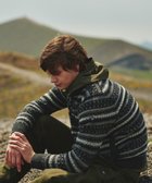 【ジョセフ アブード マウンテン/JOSEPH ABBOUD MOUNTAIN】の【軽量/ソフト/保温性/男女兼用】ラム×モールジャカード ニットブルゾン グレー系7|ID: prp329100004670704 ipo3291000000033767027