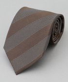 【五大陸/gotairiku / MEN】のGOTAIRIKU別注【日本製】シルク ネクタイ_レジメンタル柄 ダークブラウン系1|ID: prp329100004670709 ipo3291000000035093569