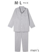 【ワコール 睡眠科学/wacoal suimin / MEN】のパジャマ 長袖 長ズボン 綿100%(本体) 三重ガーゼ メンズ YGX568 睡眠科学/ワコール グレー|ID: prp329100004670721 ipo3291000000034295107